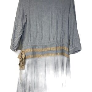 Chic Gray Dress with Tan Accents